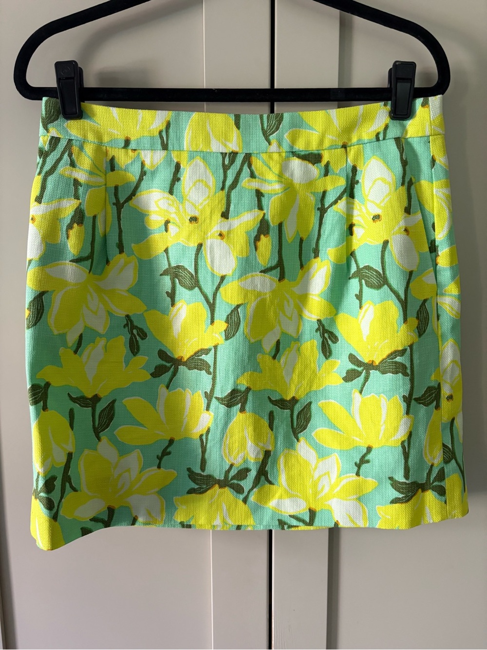 J. Crew Basketweave Floral Mini Skirt Style A0111 SZ 10
